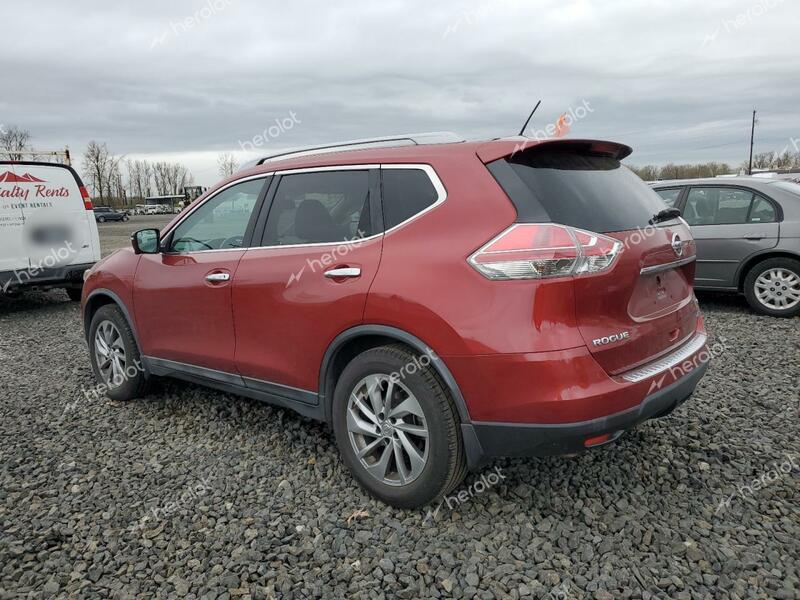 NISSAN ROGUE S 2014 maroon 4dr spor gas 5N1AT2MT7EC828933 photo #3