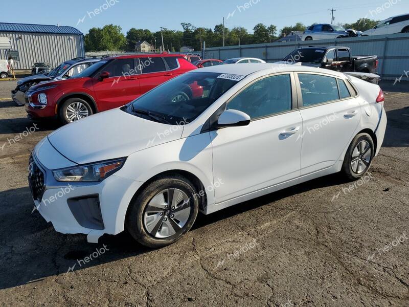 HYUNDAI IONIQ BLUE 2021 white  hybrid engine KMHC65LC9MU249261 photo #1