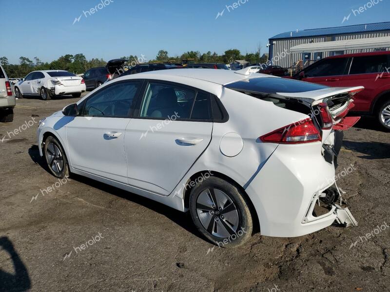 HYUNDAI IONIQ BLUE 2021 white  hybrid engine KMHC65LC9MU249261 photo #3