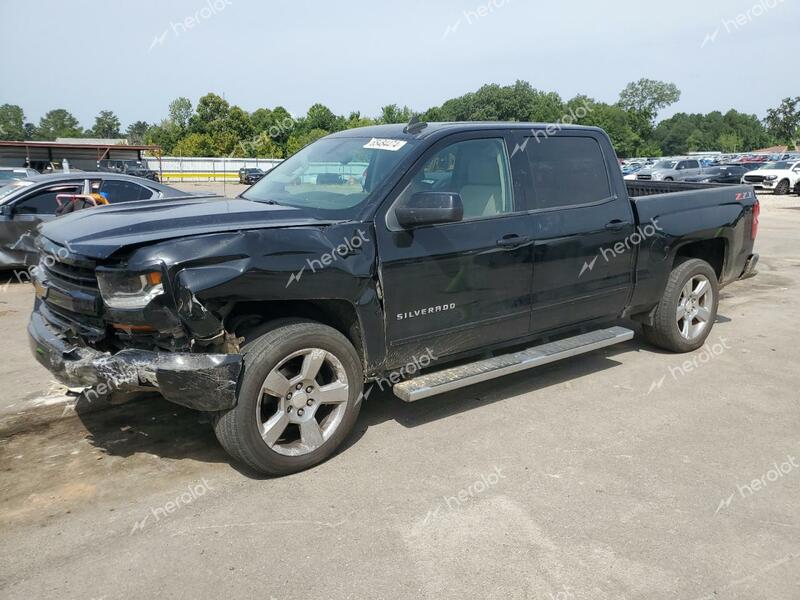 CHEVROLET SILVERADO 2018 black  gas 3GCUKREC0JG241055 photo #1