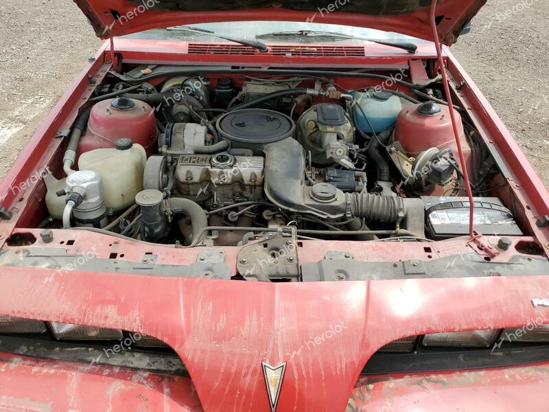 PONTIAC J2000 LE 1984 red converti gas 1G2AC6700E7266349 photo #4