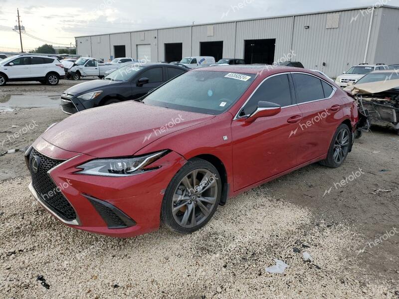 LEXUS ES 350 F S 2020 red  gas 58AGZ1B13LU078600 photo #1