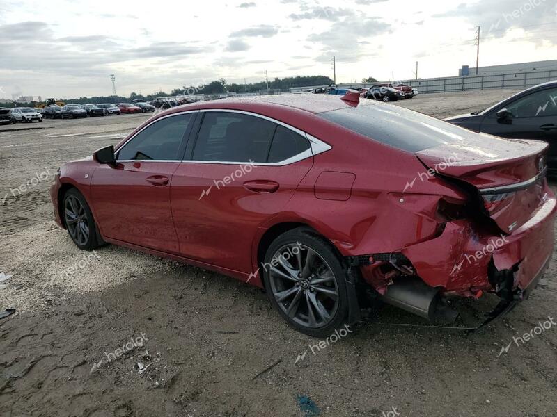 LEXUS ES 350 F S 2020 red  gas 58AGZ1B13LU078600 photo #3