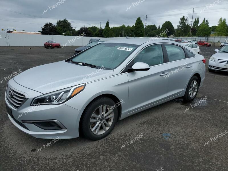 HYUNDAI SONATA SE 2016 silver  gas 5NPE24AF0GH331751 photo #1