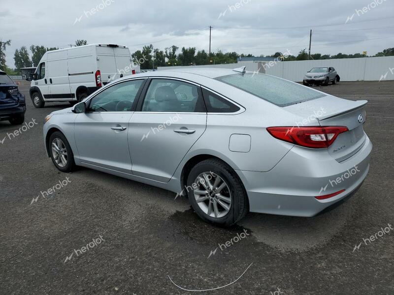 HYUNDAI SONATA SE 2016 silver  gas 5NPE24AF0GH331751 photo #3