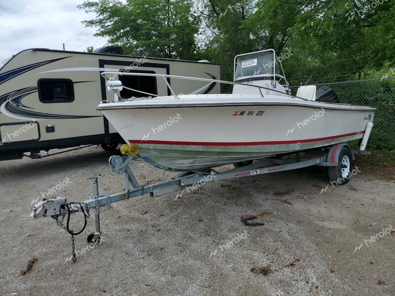 WELLS CARGO BOAT W/TRL 1989 white   WELD3487E989 photo #3