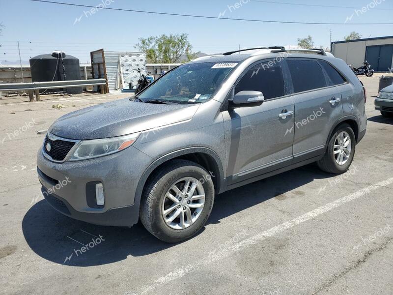 KIA SORENTO LX 2015 gray  gas 5XYKT4A67FG558330 photo #1