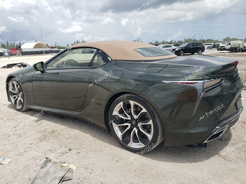 LEXUS LC 500 2021 green  gas JTHKPAAYXMA101480 photo #3