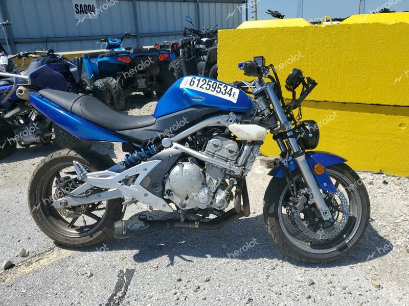 KAWASAKI EX650 A 2007 blue road/str gas JKAEXEA177A019486 photo #1