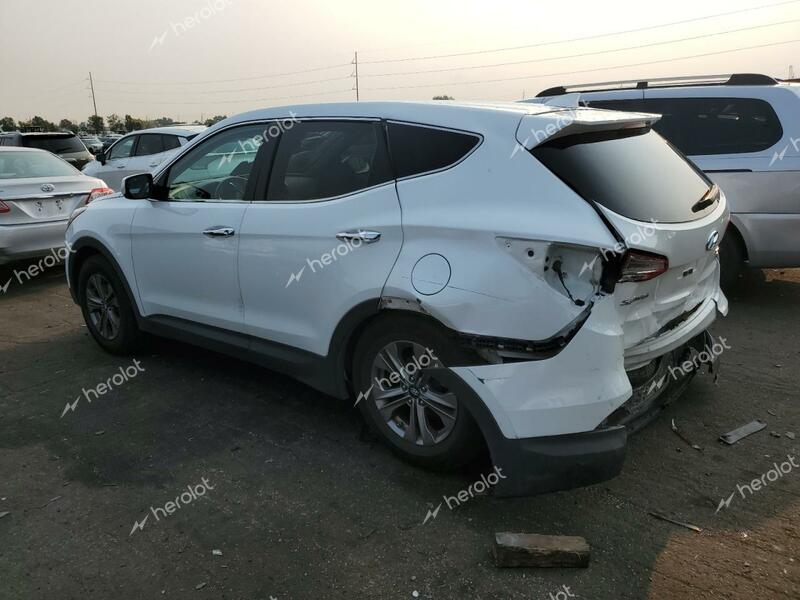 HYUNDAI SANTA FE S 2016 white  gas 5XYZTDLB5GG321569 photo #3