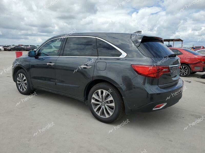 ACURA MDX TECHNO 2015 gray  gas 5FRYD3H45FB003548 photo #3