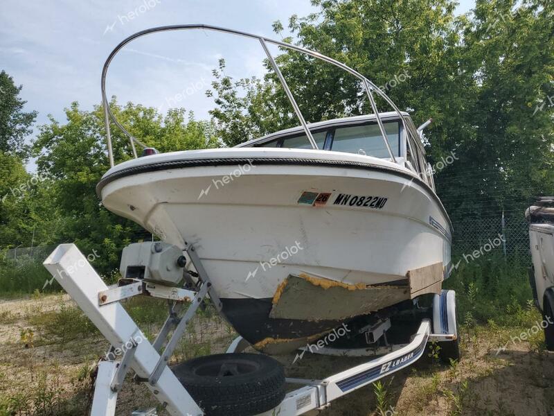 BOAT W/TRAILER 1986 white   SCR24021L586 photo #3