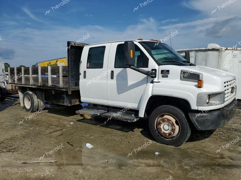 CHEVROLET C4500 C4E0 2005 white crew cha diesel 1GBE4E1255F508738 photo #1