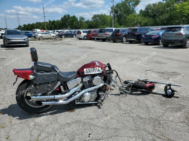 HONDA VT1100 C 1993 burgundy road/str gas 1HFSC1812PA703984 photo #1