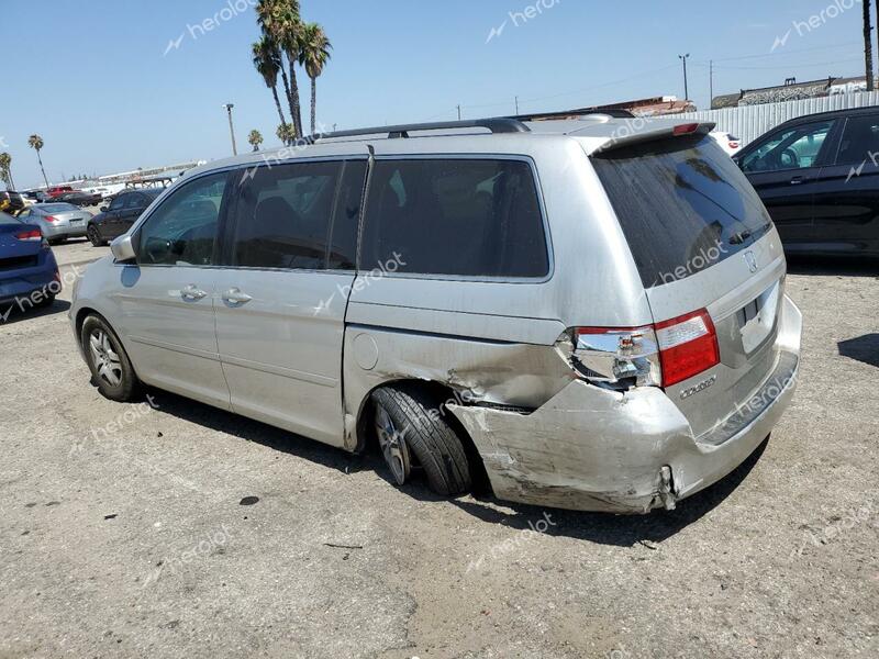 HONDA ODYSSEY EX 2007 silver  gas 5FNRL38777B404765 photo #3