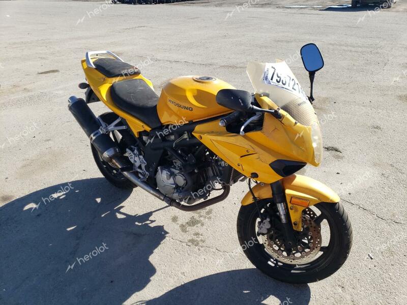 HYOSUNG GT650 2008 yellow  gas KM4MP578681602619 photo #1