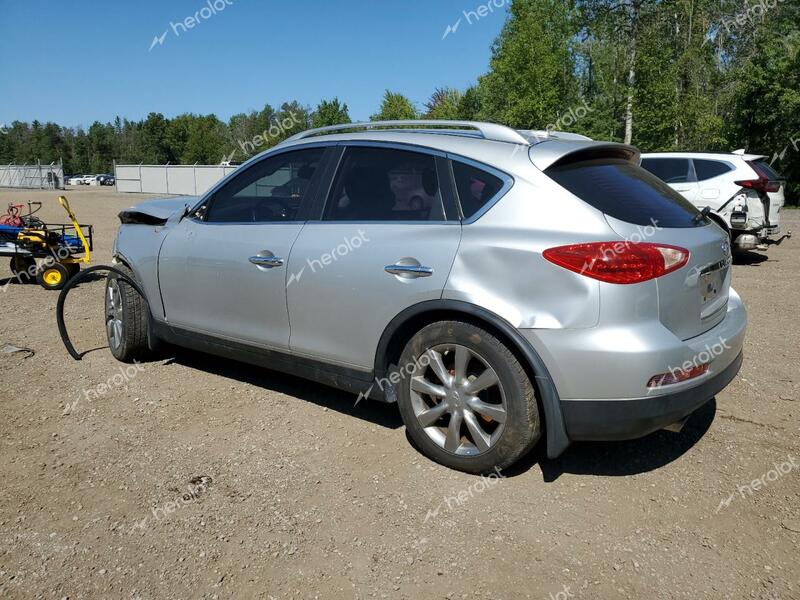 INFINITI EX37 BASE 2013 silver station gas JN1BJ0HRXDM481370 photo #3