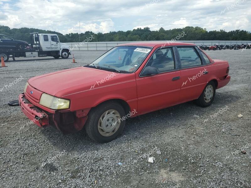 FORD TEMPO GL 1993 red sedan 4d gas 2FAPP36XXPB137669 photo #1