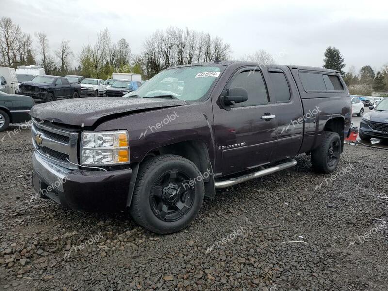 CHEVROLET SILVERADO 2008 burgundy 4dr ext gas 2GCEC19J281199969 photo #1