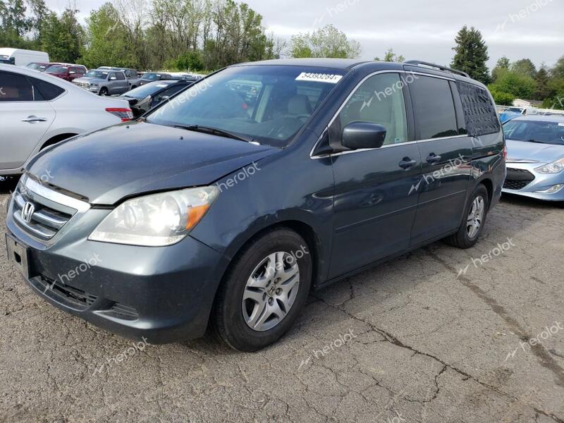 HONDA ODYSSEY EX 2006 gray  gas 5FNRL38426B406704 photo #1