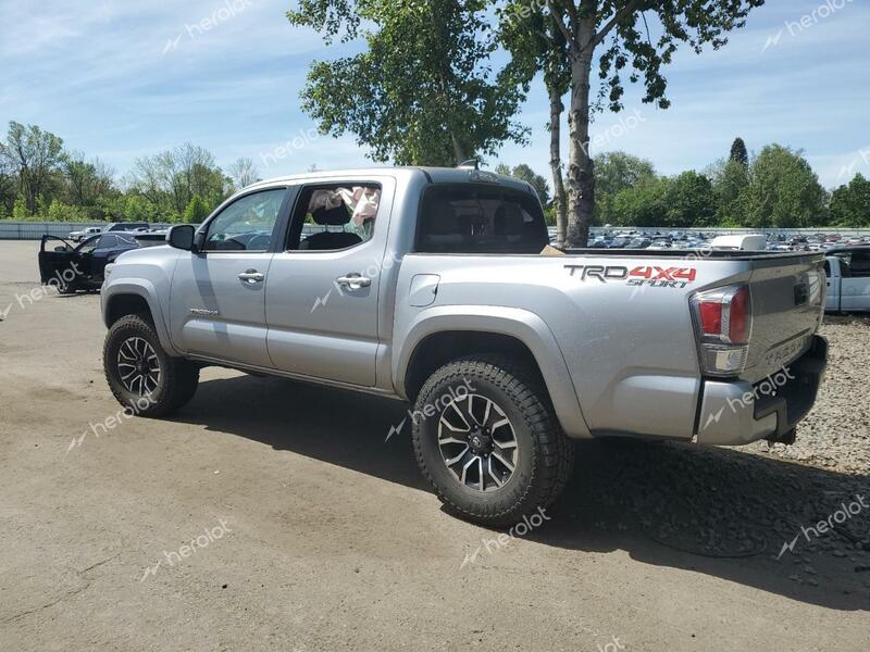 TOYOTA TACOMA DOU 2020 silver  gas 5TFCZ5AN7LX235727 photo #3