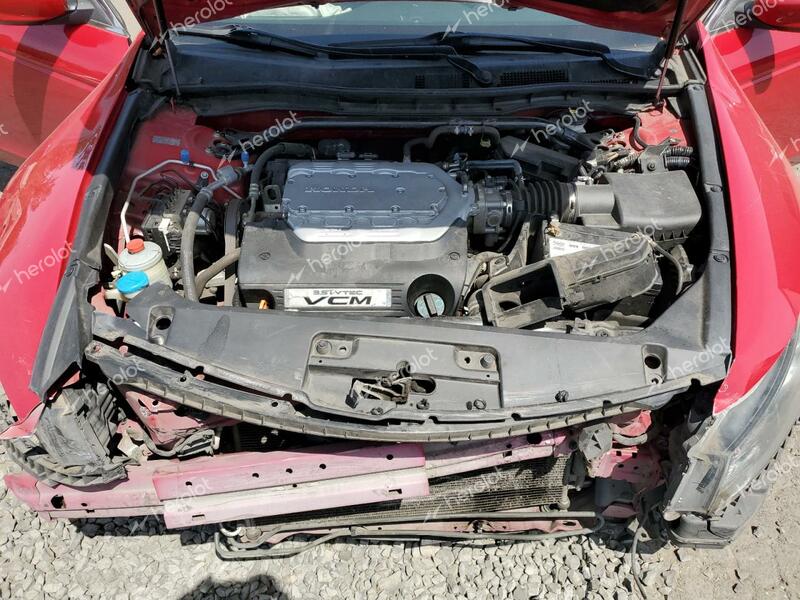 HONDA ACCORD EXL 2010 red  gas 1HGCS2B86AA009451 photo #4