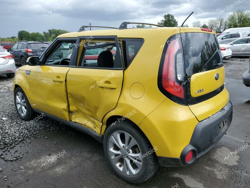 KIA SOUL + 2014 yellow  gas KNDJP3A52E7063210 photo #3