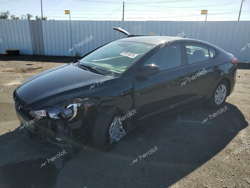 HYUNDAI ELANTRA SE 2017 black  gas 5NPD74LF0HH172113 photo #1