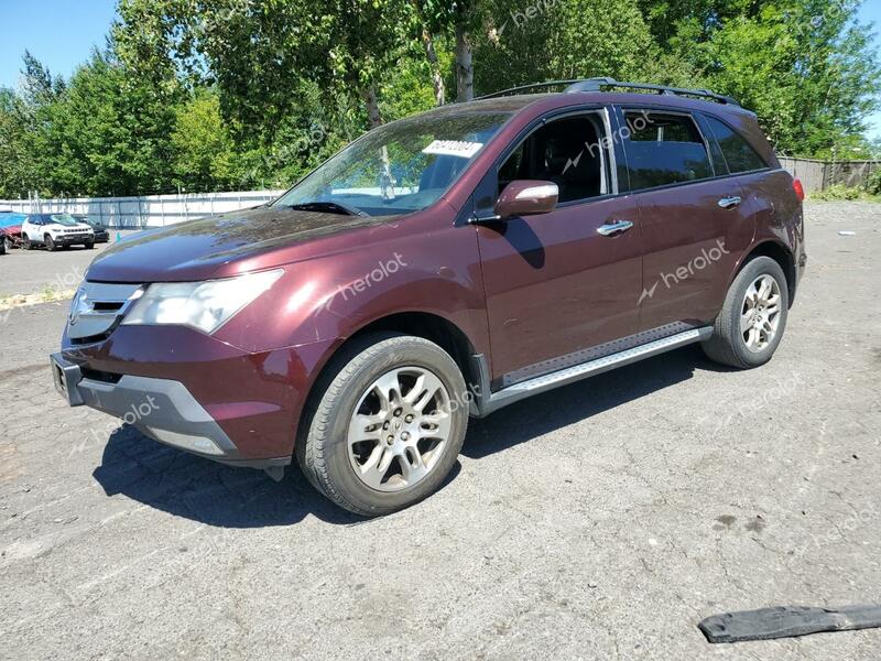 ACURA MDX 2008 maroon  gas 2HNYD28268H516308 photo #1