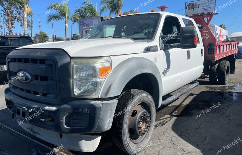 FORD F550 SUPER 2011 white crew cha diesel 1FD0W5HT9BEB43203 photo #3