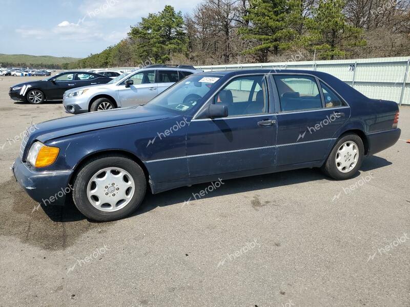 MERCEDES-BENZ 400 SEL 1993 blue  gas WDBGA43E9PA099303 photo #1