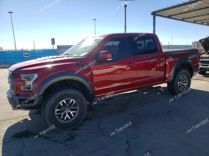 FORD F150 RAPTO 2018 red  gas 1FTFW1RG0JFD28239 photo #1