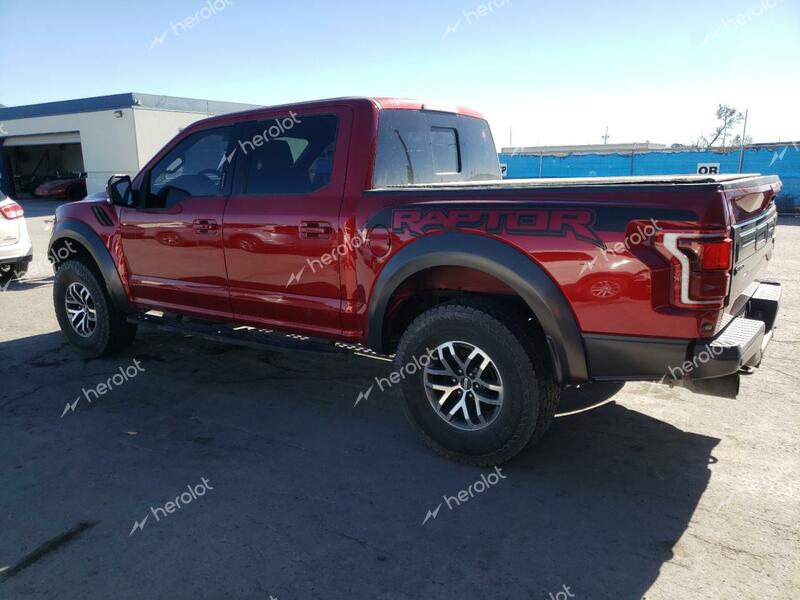 FORD F150 RAPTO 2018 red  gas 1FTFW1RG0JFD28239 photo #3