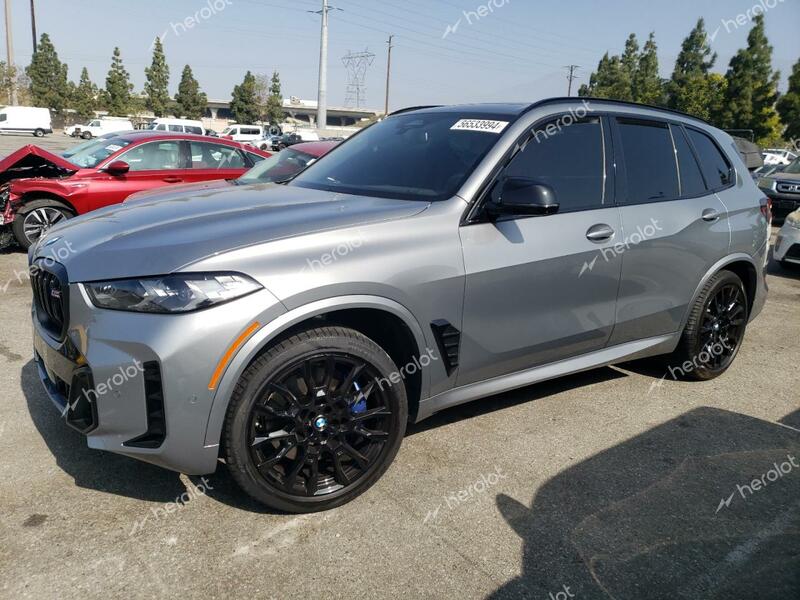 BMW X5 M60I 2024 gray  gas 5UX33EU00R9S46162 photo #1