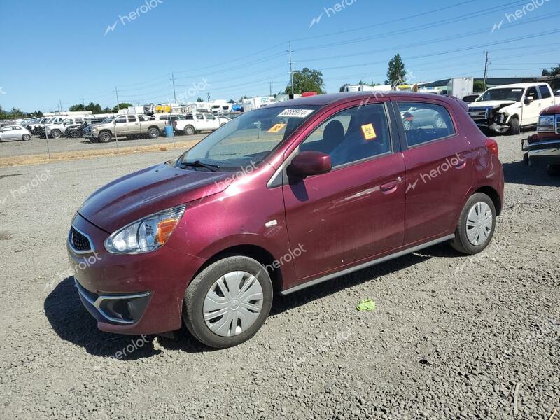 MITSUBISHI MIRAGE ES 2018 burgundy  gas ML32A3HJ3JH006921 photo #1