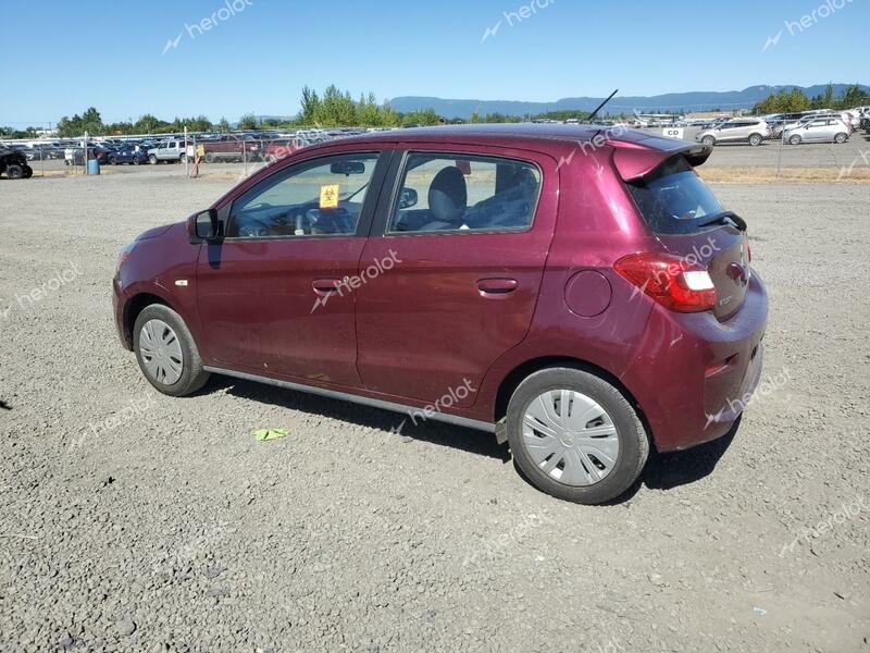 MITSUBISHI MIRAGE ES 2018 burgundy  gas ML32A3HJ3JH006921 photo #3