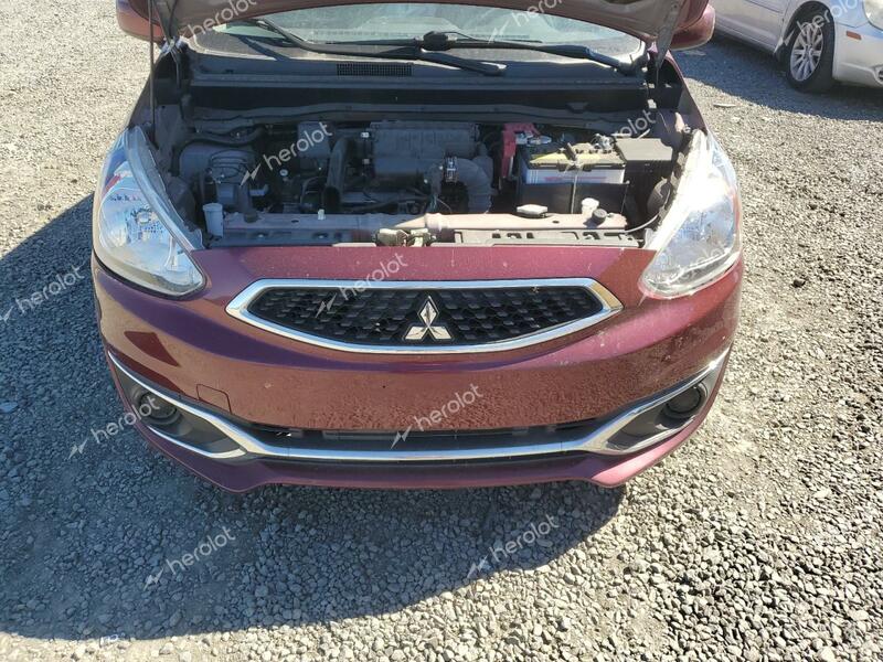 MITSUBISHI MIRAGE ES 2018 burgundy  gas ML32A3HJ3JH006921 photo #4