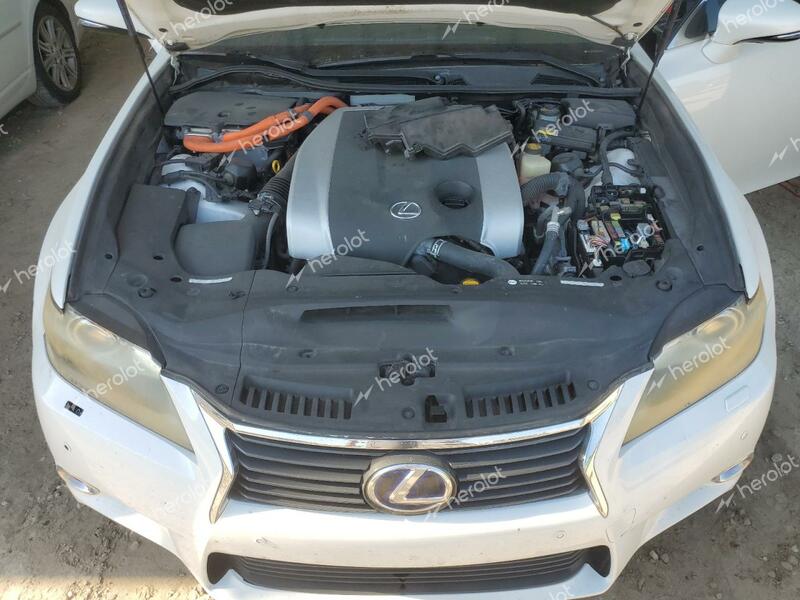 LEXUS GS 450H 2013 white  hybrid engine JTHBS1BL3D5004003 photo #4