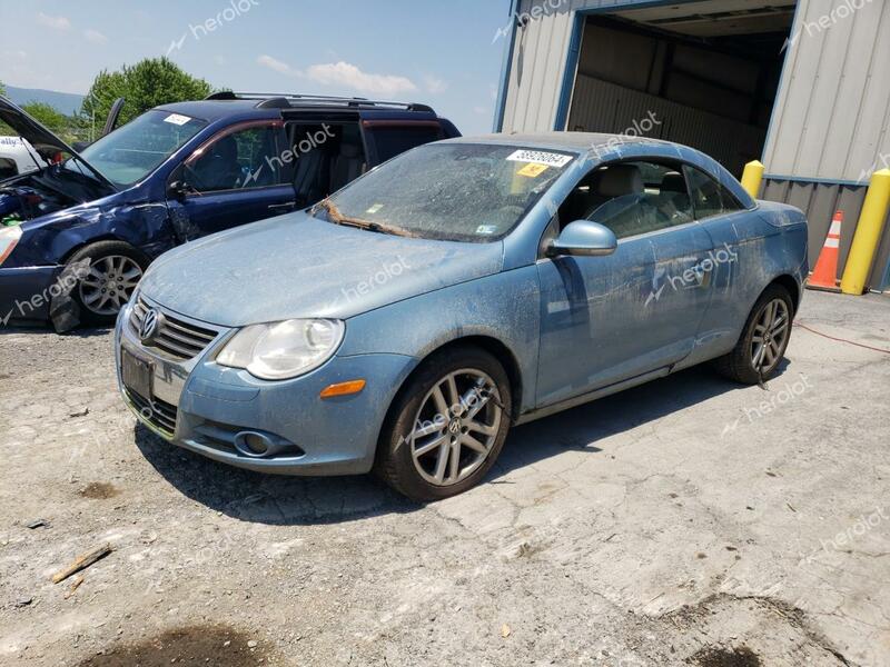 VOLKSWAGEN EOS LUX 2008 blue  gas WVWFA71F68V021288 photo #1