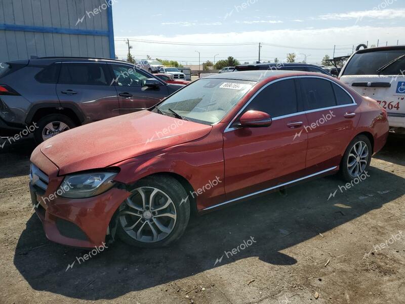 MERCEDES-BENZ C 300 2016 red sedan 4d gas 55SWF4JB9GU157178 photo #1