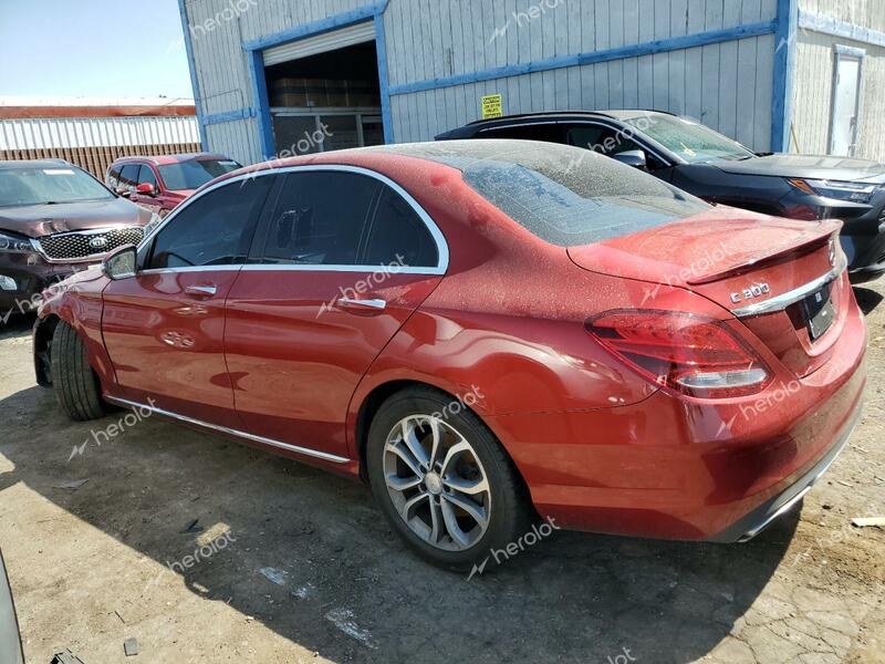 MERCEDES-BENZ C 300 2016 red sedan 4d gas 55SWF4JB9GU157178 photo #3