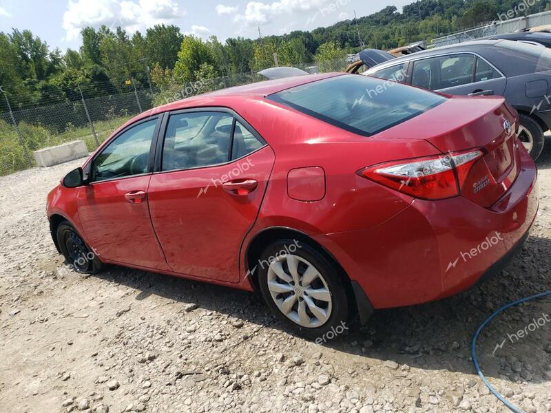 TOYOTA COROLLA L 2015 burgundy  gas 2T1BURHE1FC353752 photo #3