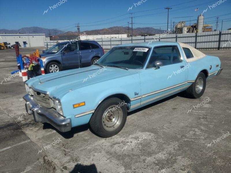 PLYMOUTH VOLARE 1976 blue   HP29C6B400312 photo #1