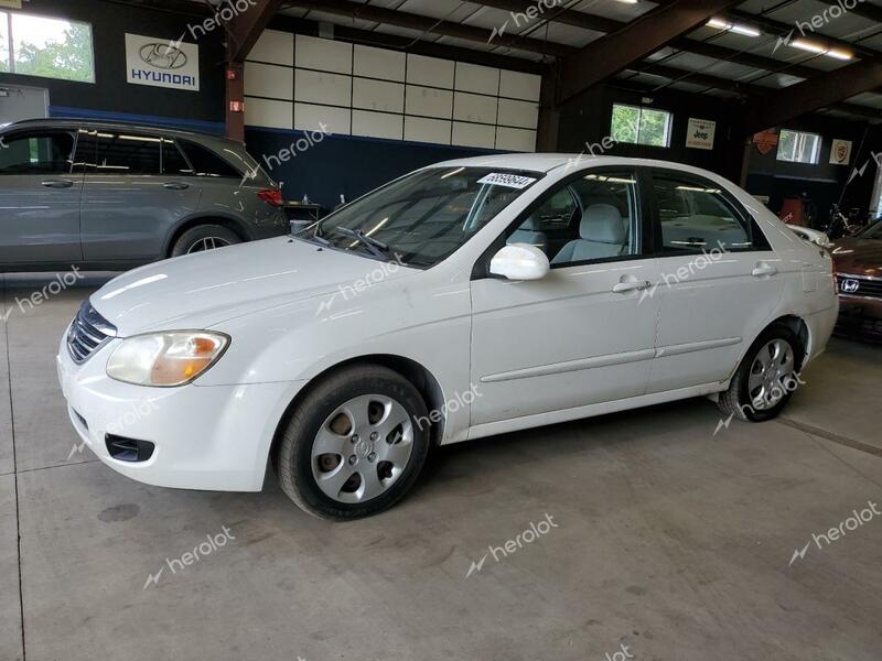 KIA SPECTRA EX 2008 white sedan 4d gas KNAFE121185494050 photo #1