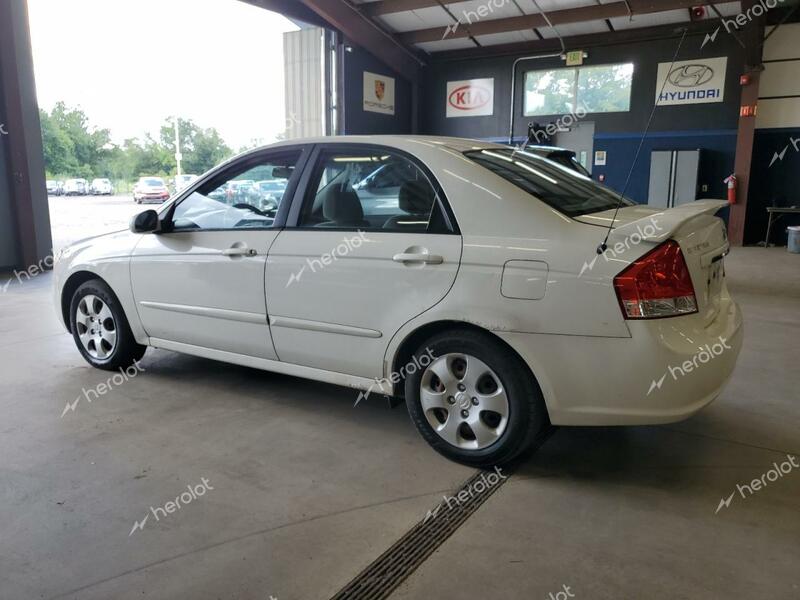 KIA SPECTRA EX 2008 white sedan 4d gas KNAFE121185494050 photo #3