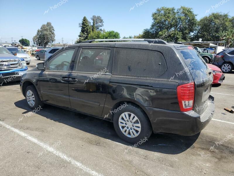 KIA SEDONA LX 2012 black sports v gas KNDMG4C71C6447502 photo #3