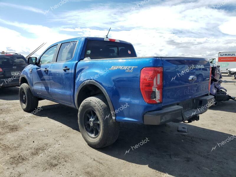 FORD RANGER XL 2019 blue  gas 1FTER4FHXKLA76066 photo #3