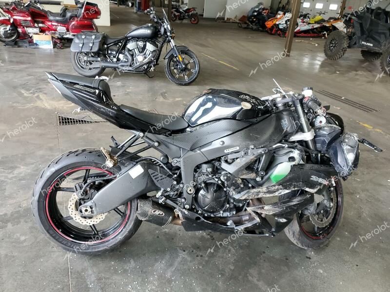 KAWASAKI ZX600 R 2012 black racer gas JKAZX4R16CA037214 photo #1