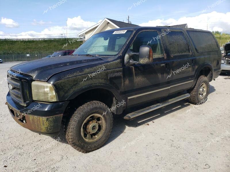 FORD EXCURSION 2005 black  diesel 1FMSU43P35EA84303 photo #1