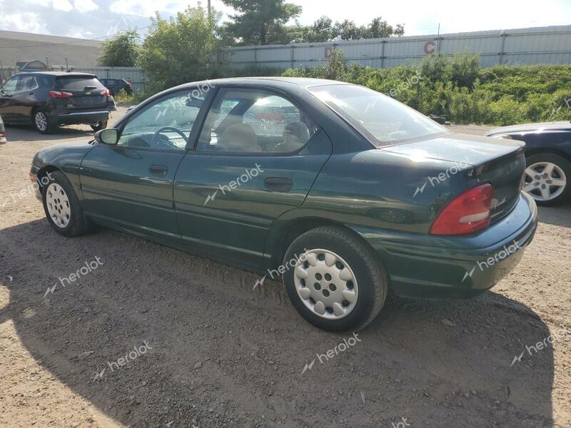 PLYMOUTH NEON HIGHL 1999 green sedan 4d gas 1P3ES47C5XD108902 photo #3